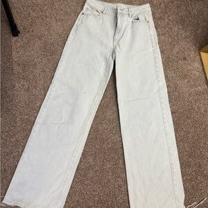 Garage light Wash Wide-Leg Jeans